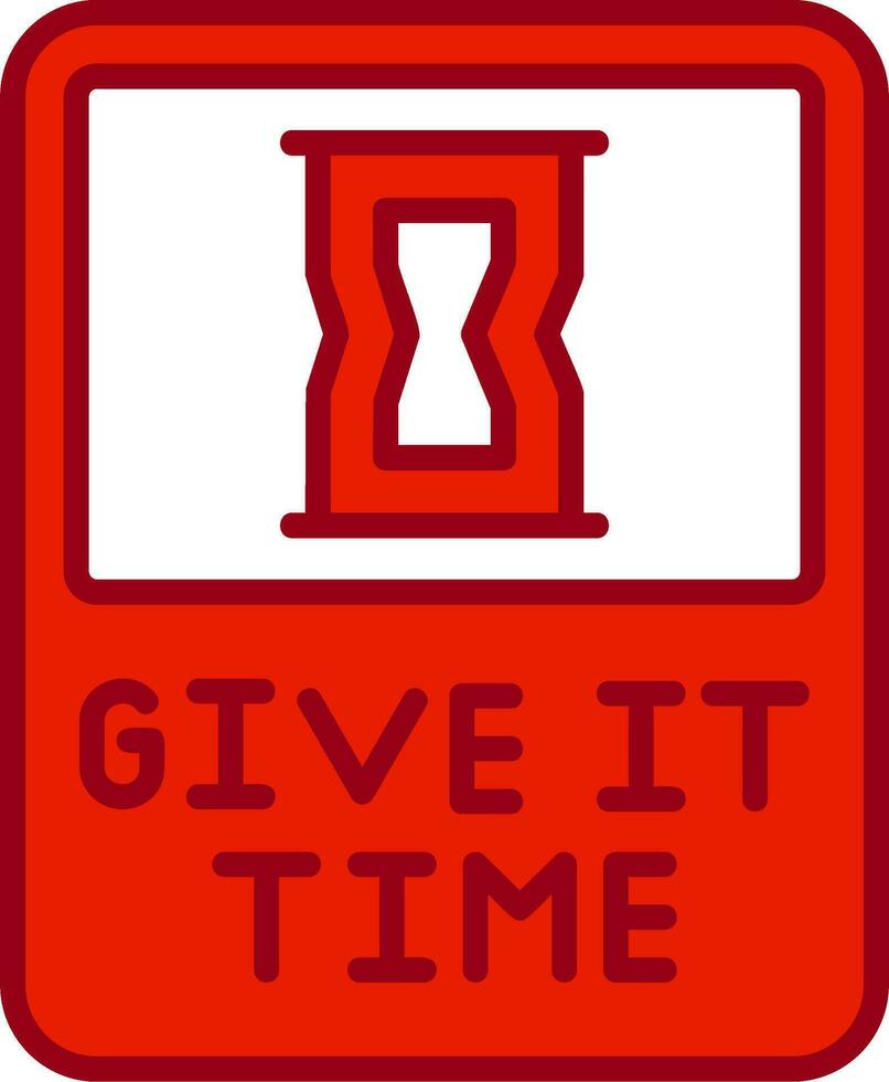 Give It Time Vector Icon