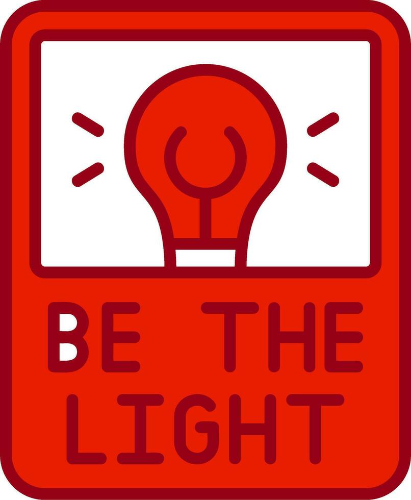 Be The Light Vector Icon
