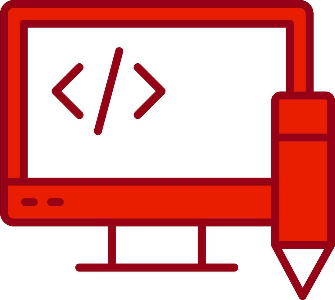 Edit Code Vector Icon