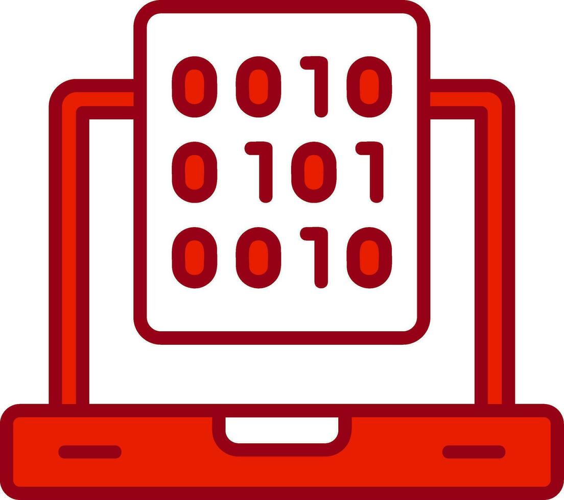 binario datos vector icono
