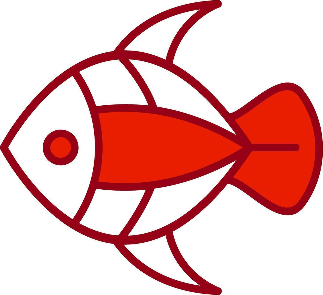 icono de vector de pescado