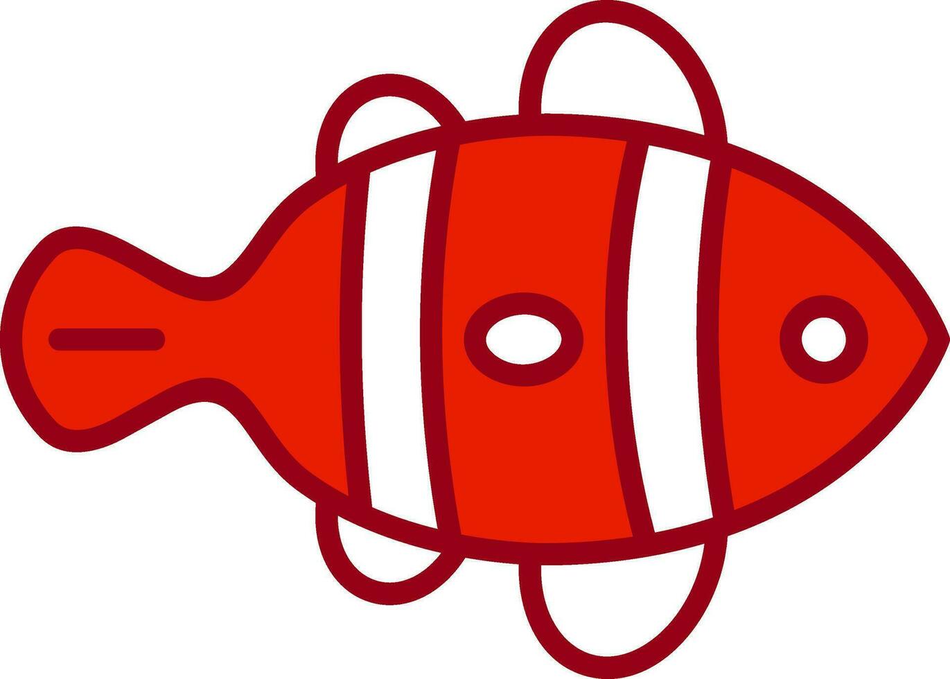 Clown Fish Vector Icon