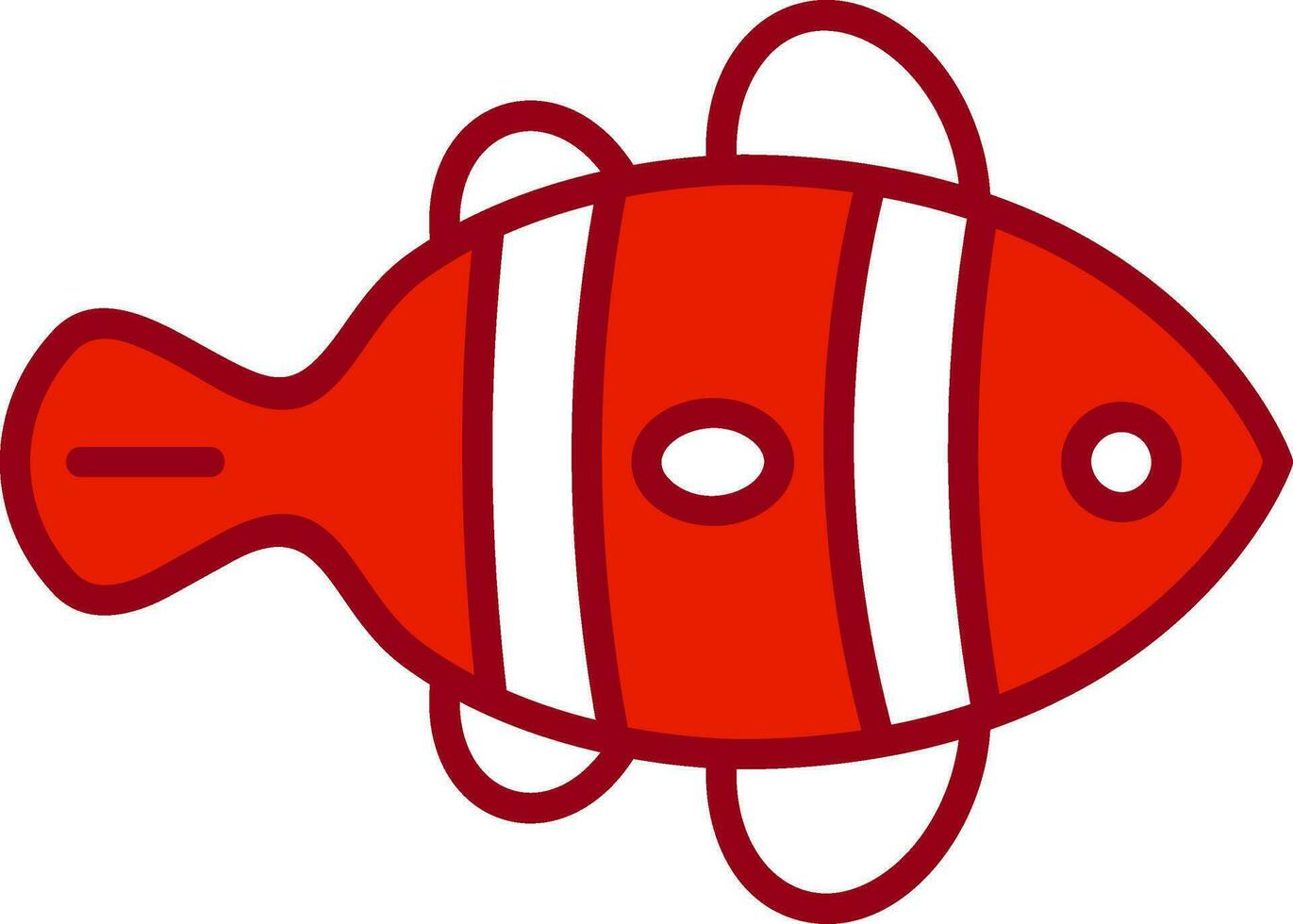 Clown Fish Vector Icon