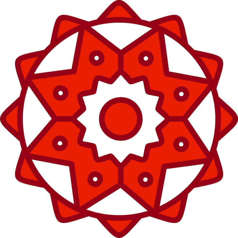 icono de vector de mandala