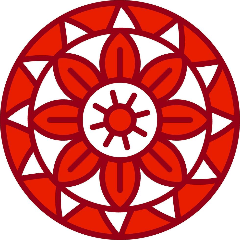 icono de vector de mandala