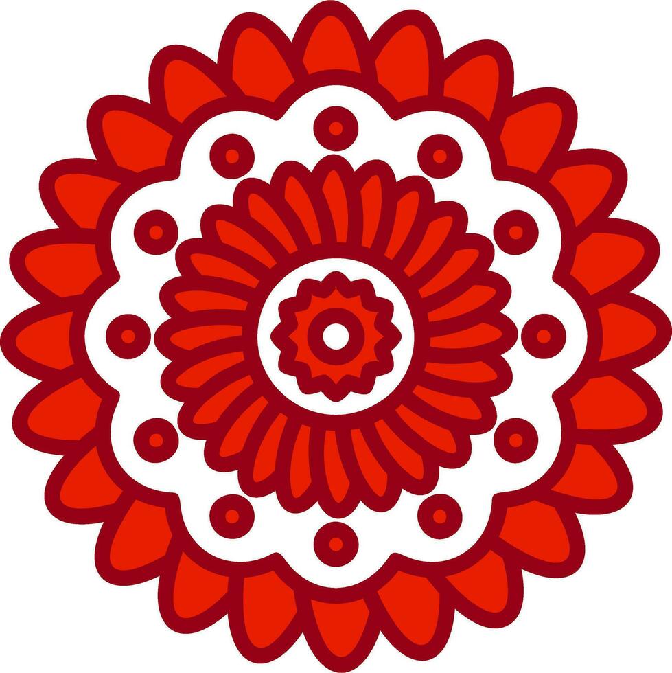 icono de vector de mandala