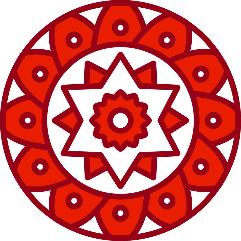 icono de vector de mandala