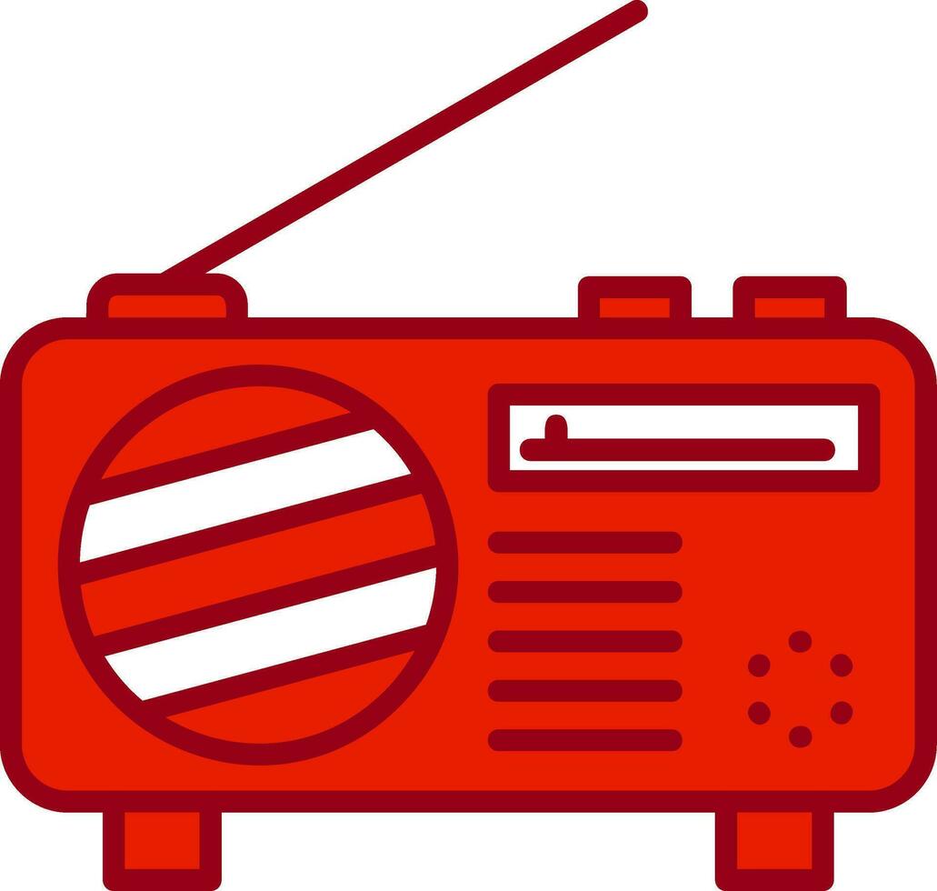 icono de vector de radio