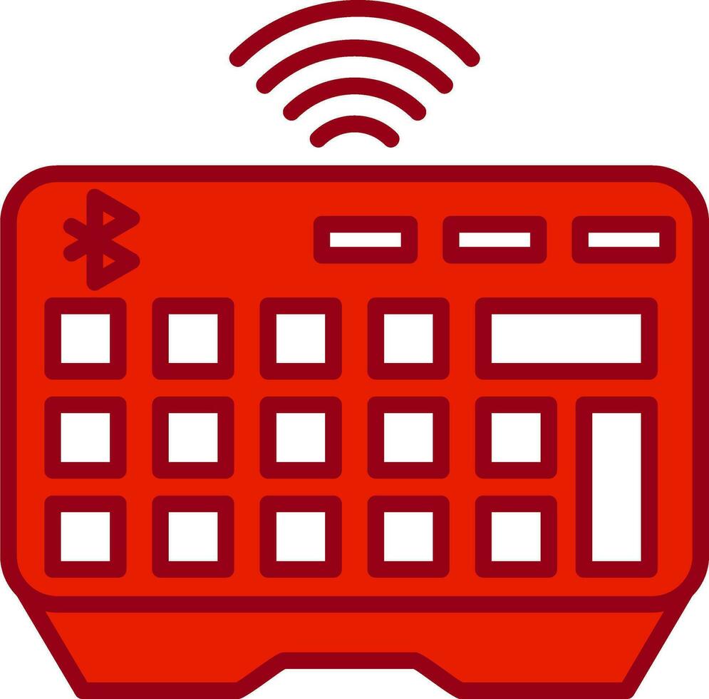 Wireless Keyboard Vector Icon