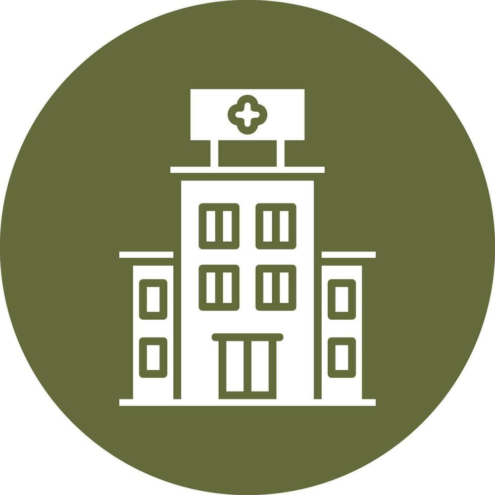 Hospital Building Vector Icon