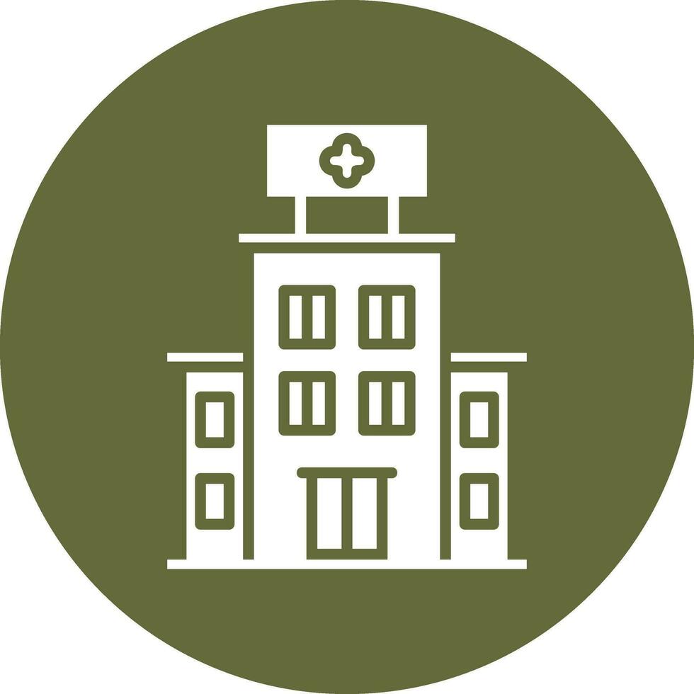 Hospital Building Vector Icon