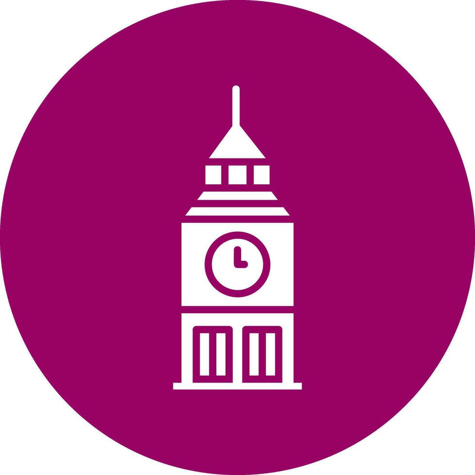 Clock Tower Vector Icon