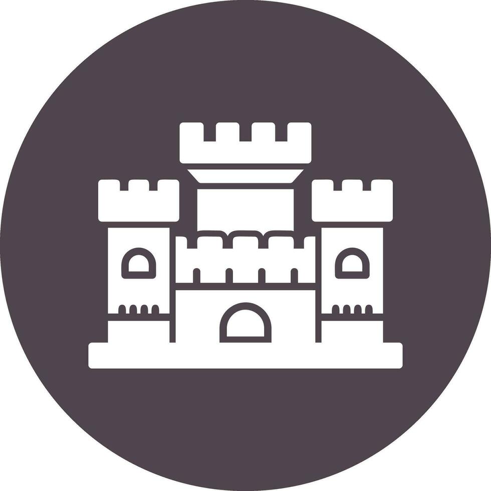 icono de vector de castillo