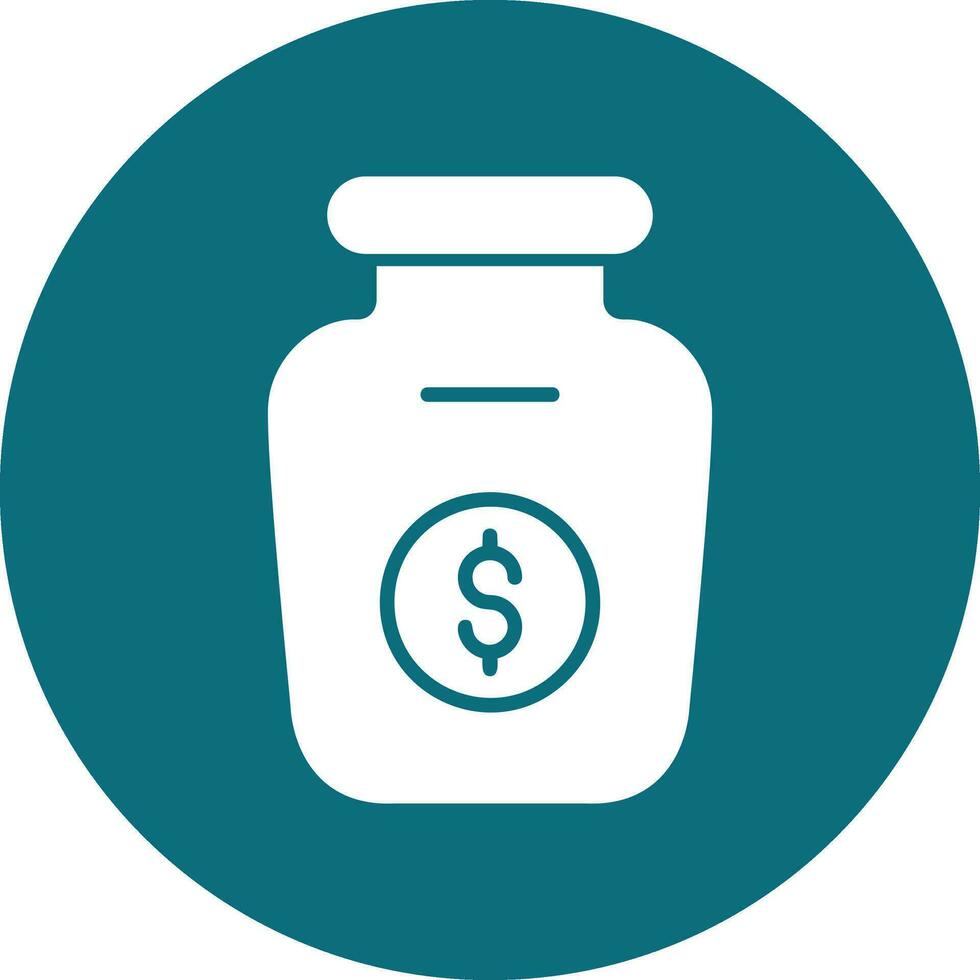 Money Jar Vector Icon