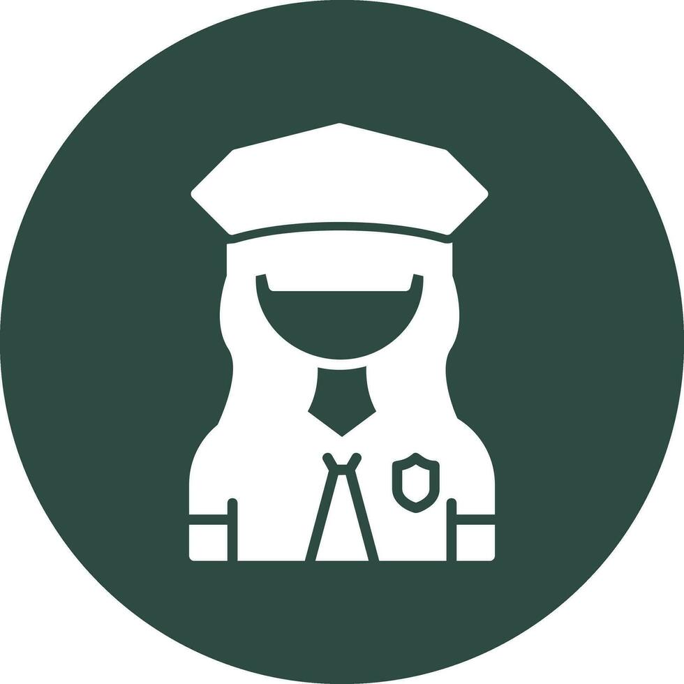 Policewoman Vector Icon