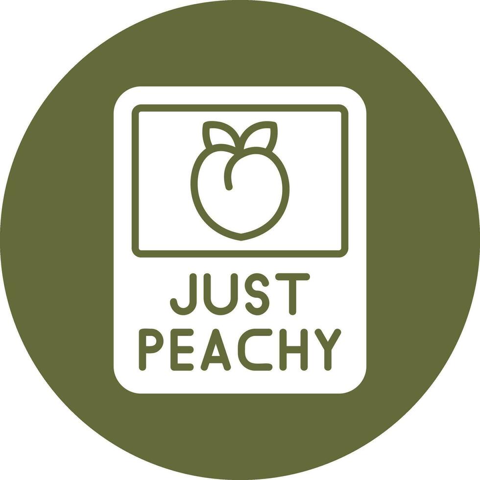 Just Peachy Vector Icon