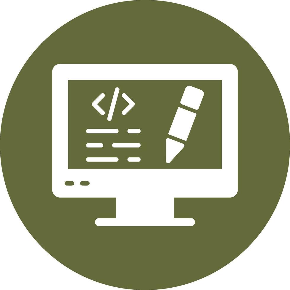Edit Code Vector Icon