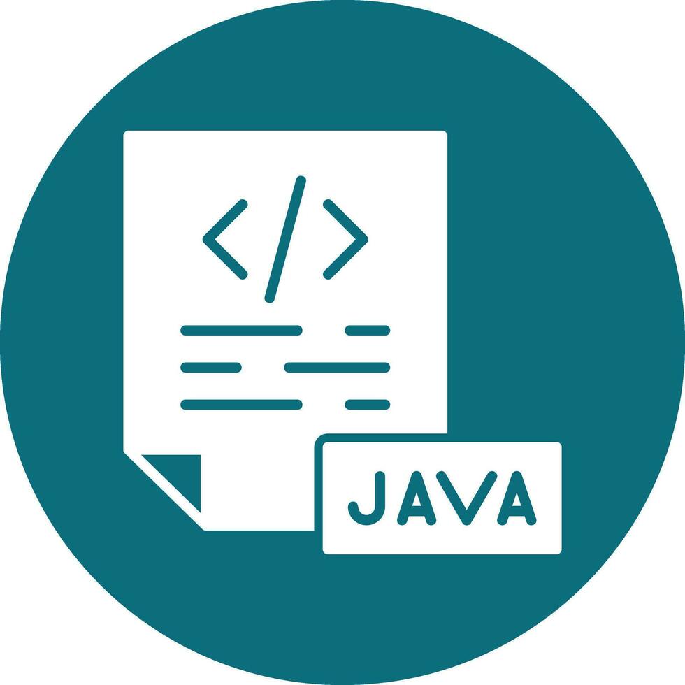 icono de vector de java