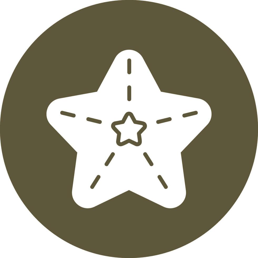 icono de vector de estrella de mar