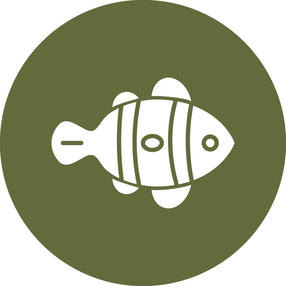 Clown Fish Vector Icon