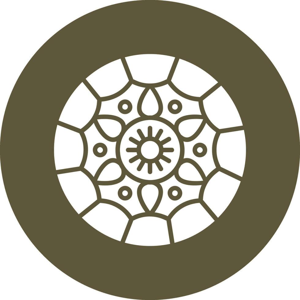 icono de vector de mandala