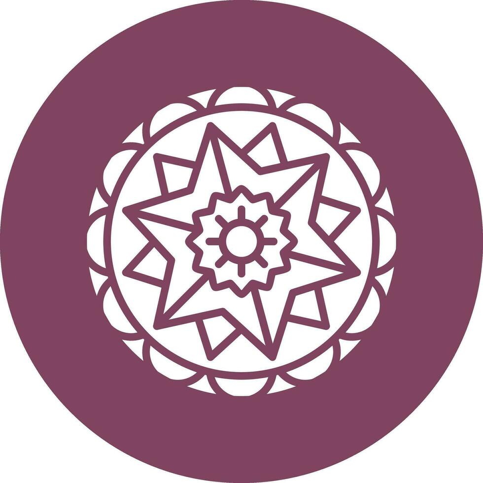 icono de vector de mandala