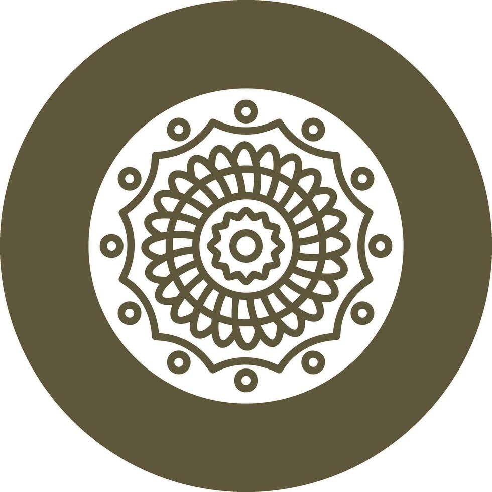 icono de vector de mandala