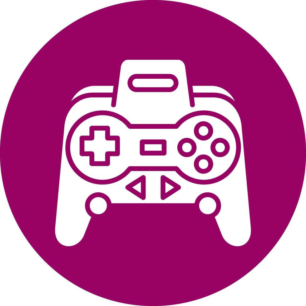 icono de vector de controlador de juego