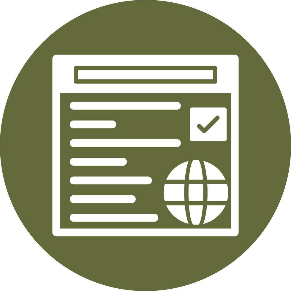 icono de vector de navegador web