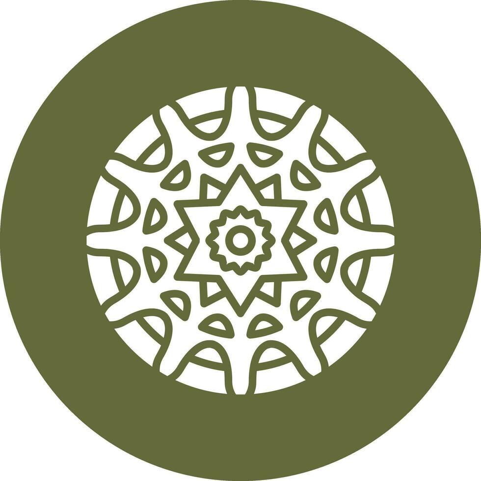 icono de vector de mandala