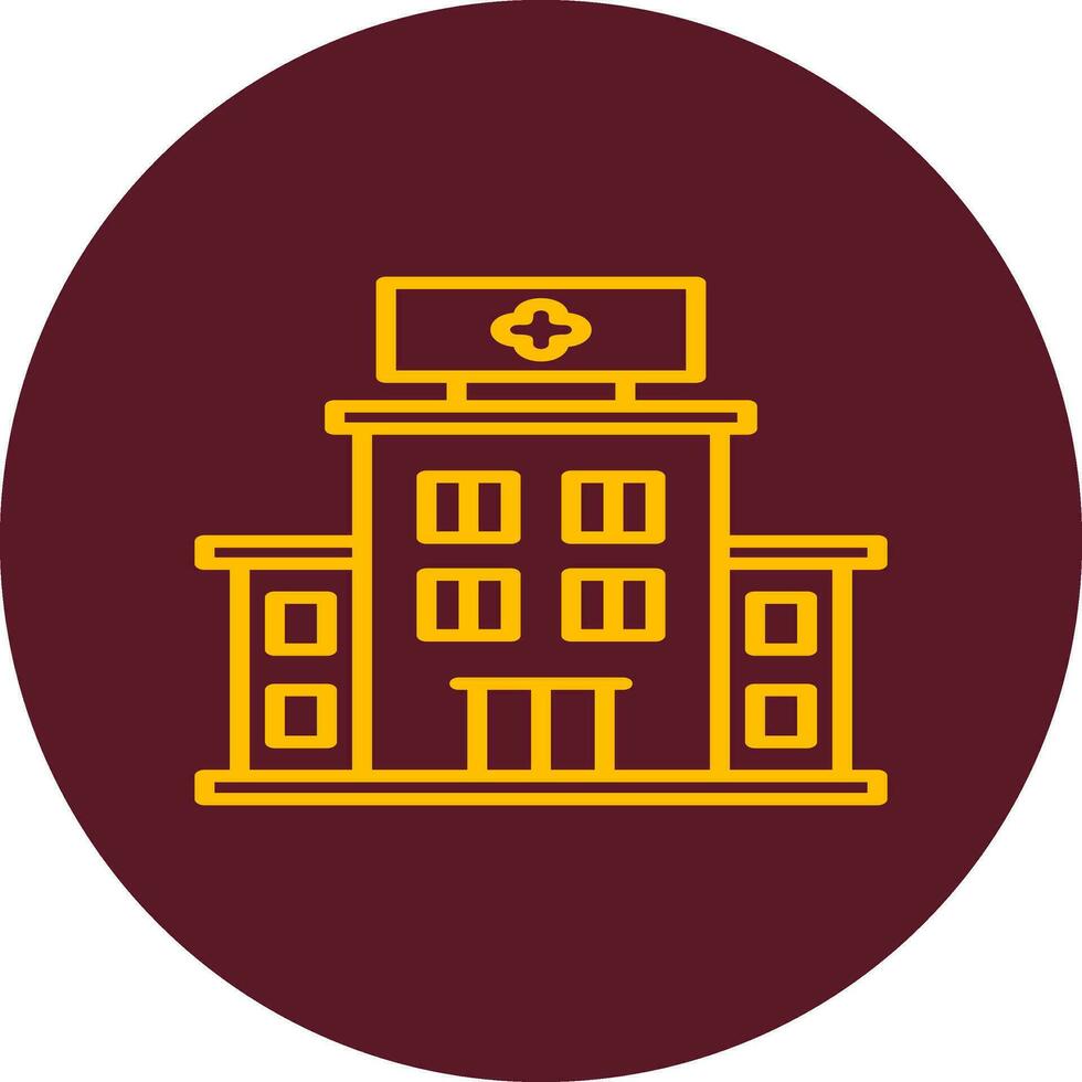 Hospital Building Vector Icon