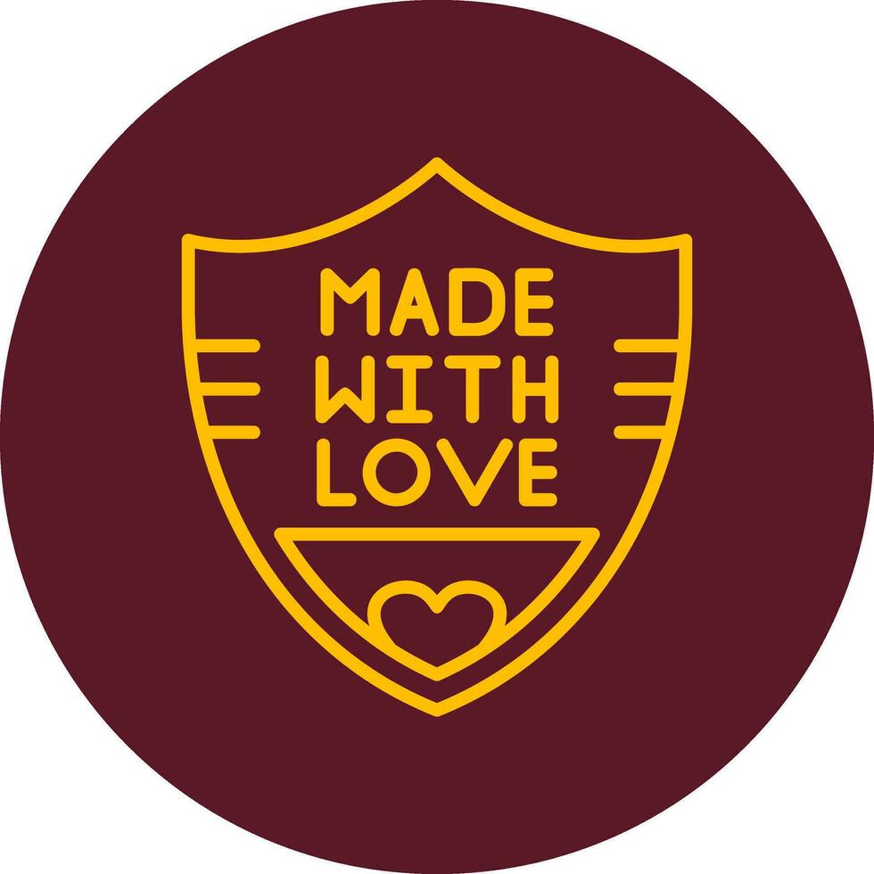 Made With Love Vector Icon