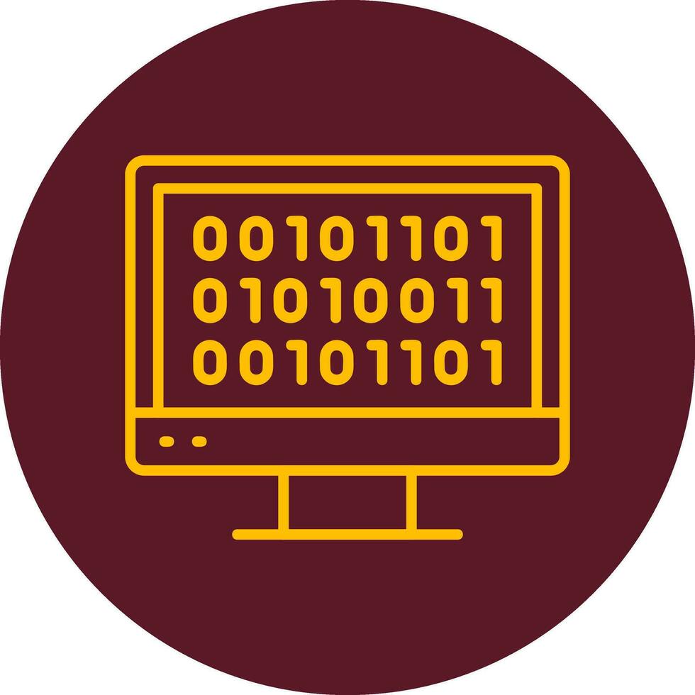 Binary Code Vector Icon