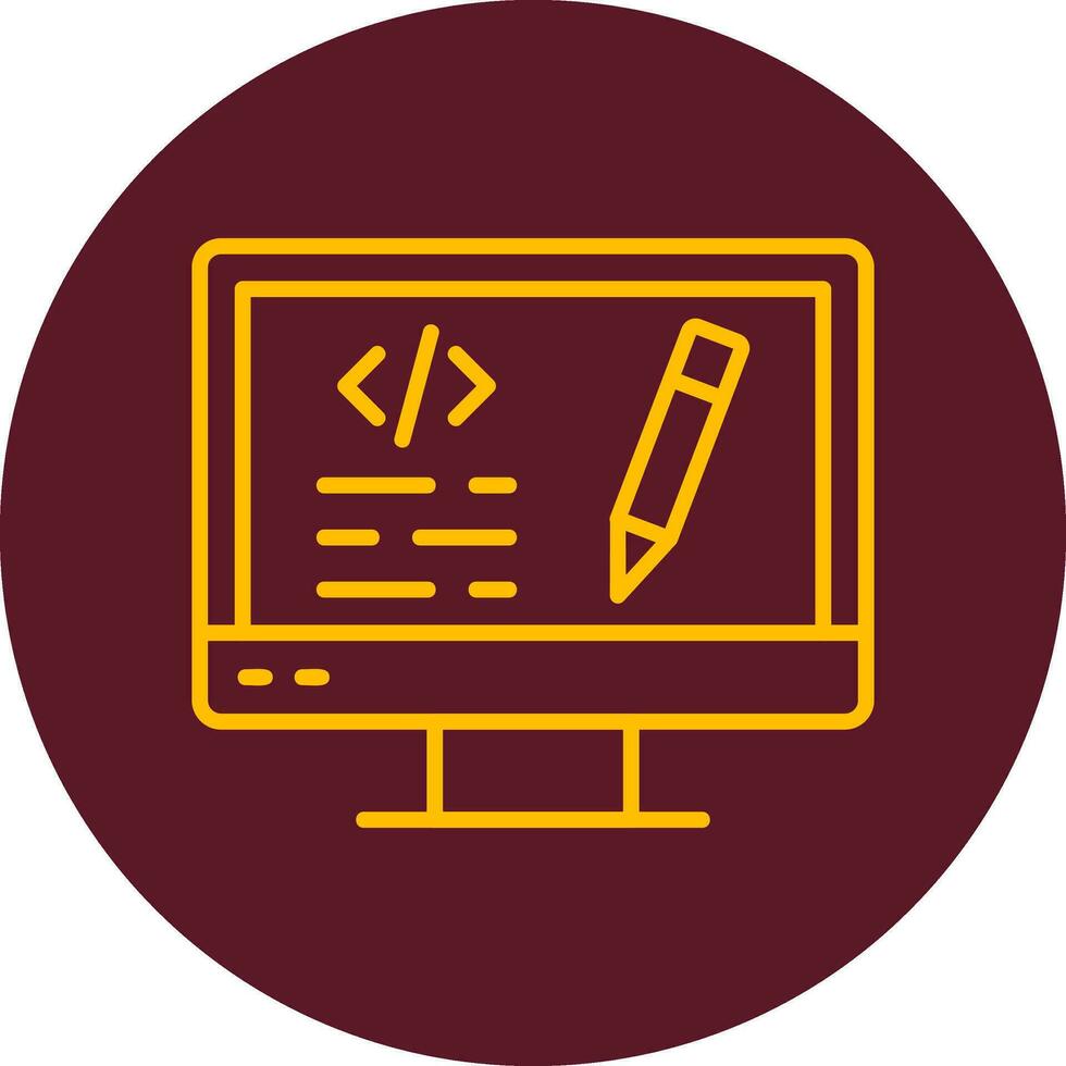 Edit Code Vector Icon