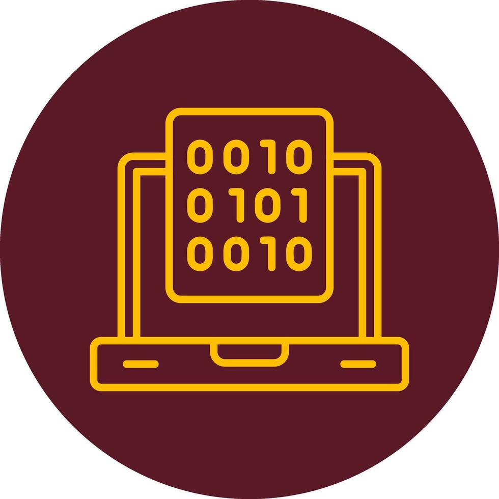 Binary Data Vector Icon