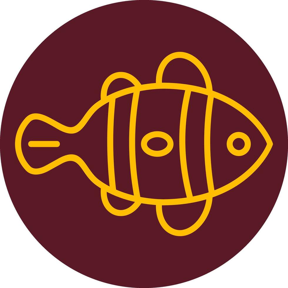 Clown Fish Vector Icon
