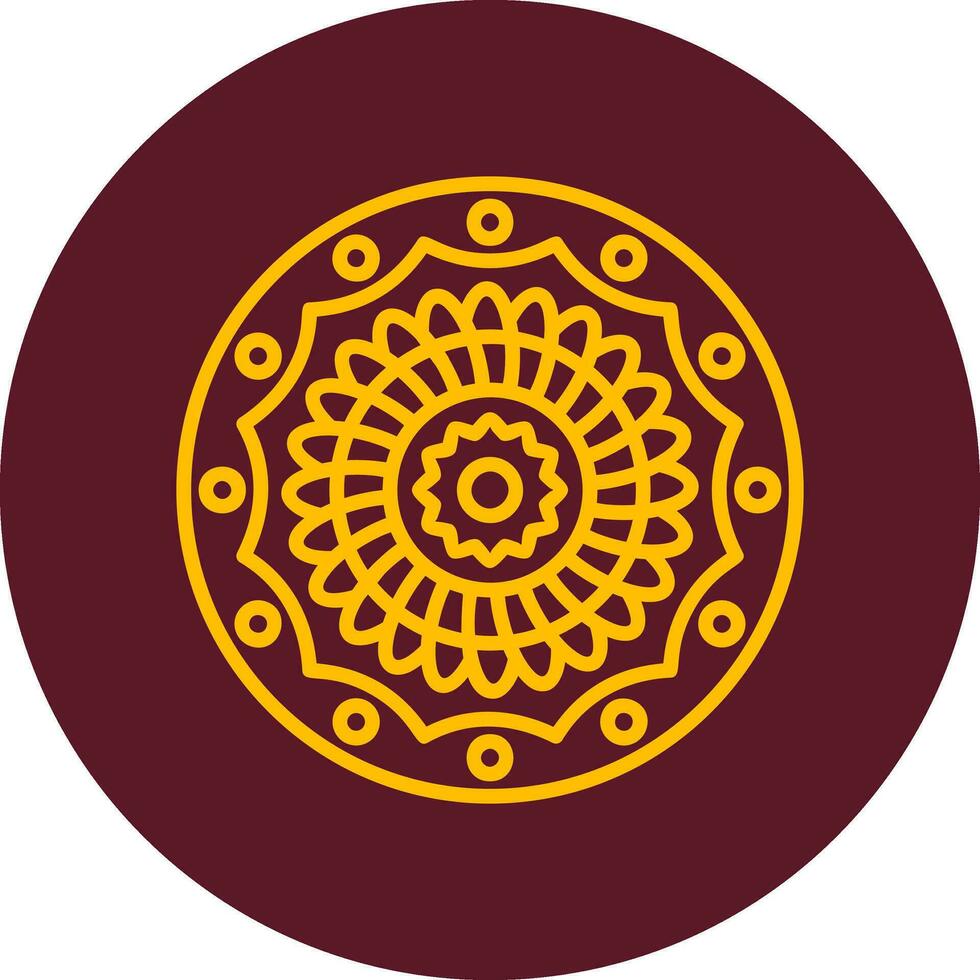 icono de vector de mandala