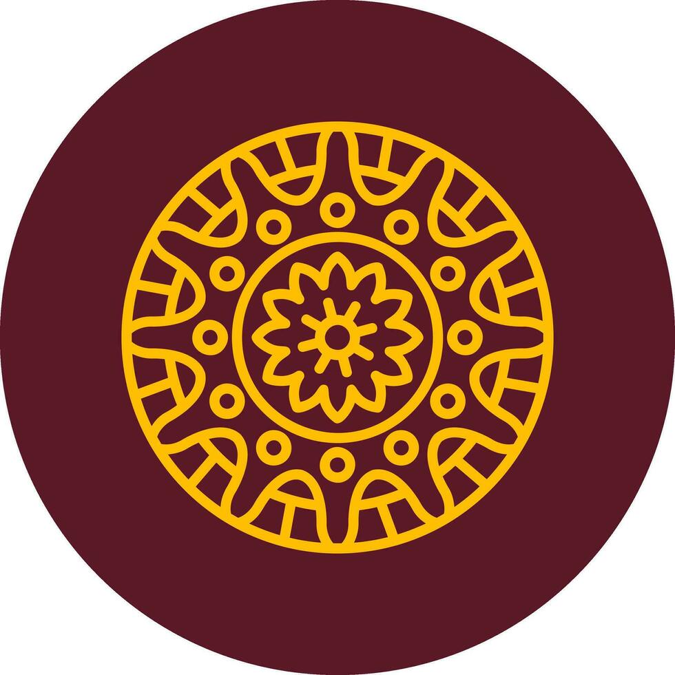 icono de vector de mandala