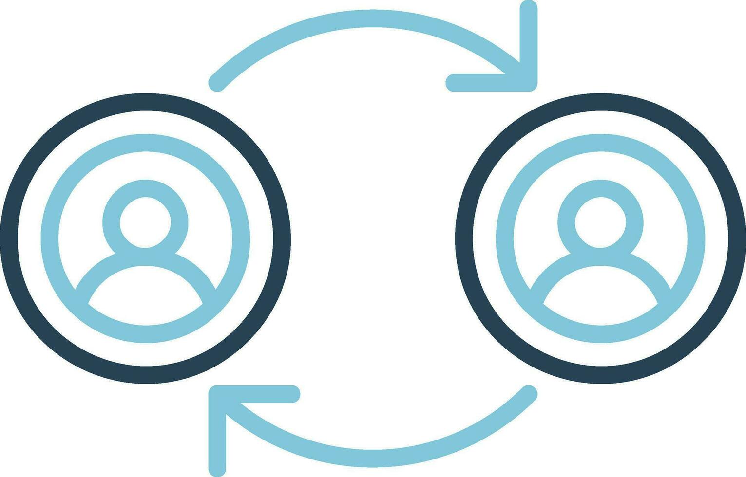 Peer To Peer Vector Icon