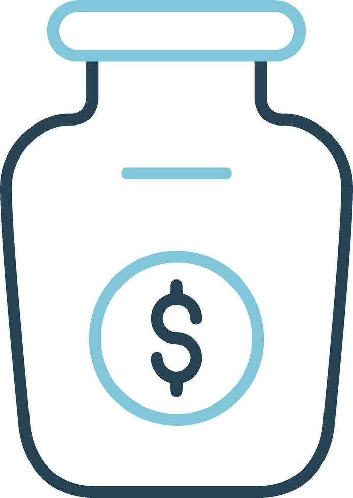 Money Jar Vector Icon