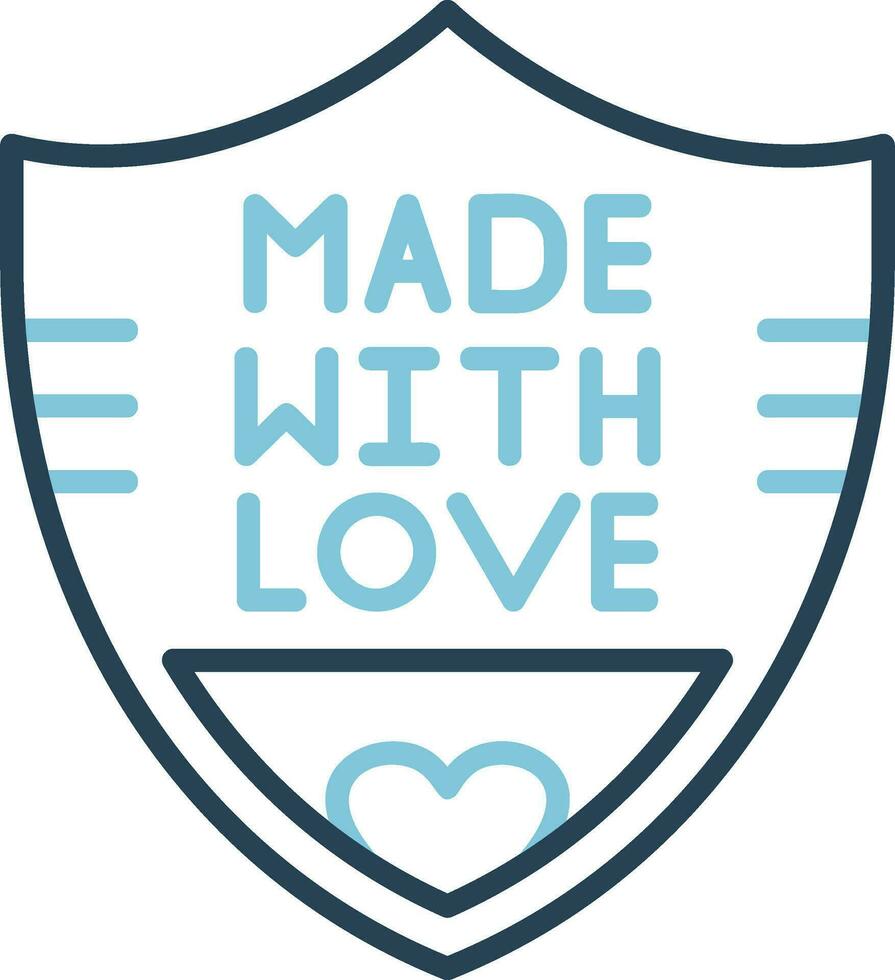 Made With Love Vector Icon