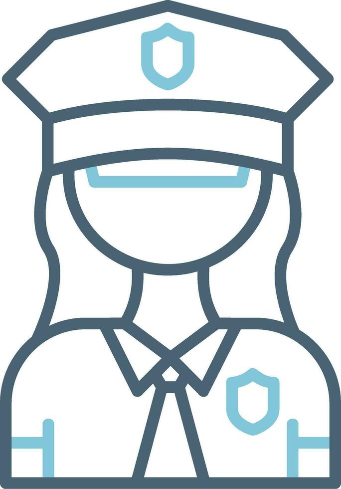 Policewoman Vector Icon