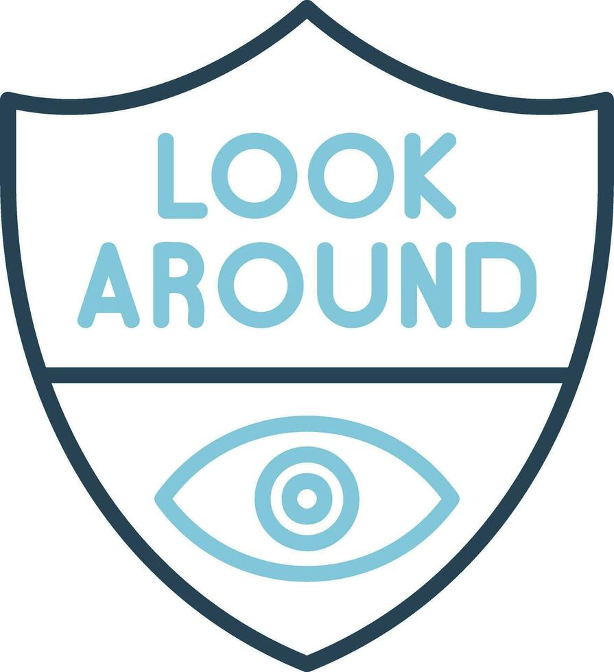 Look Around Vector Icon