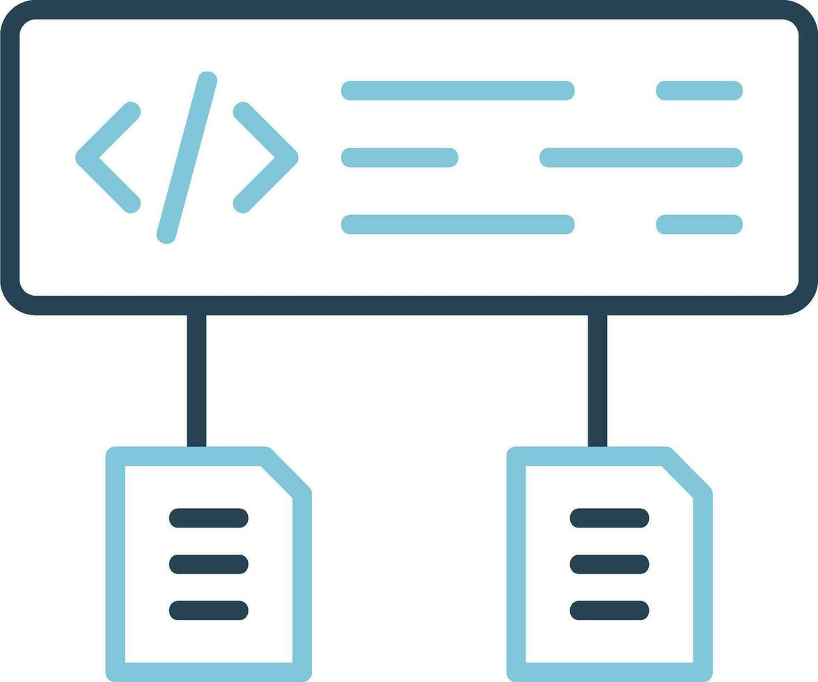 Data Flow Vector Icon