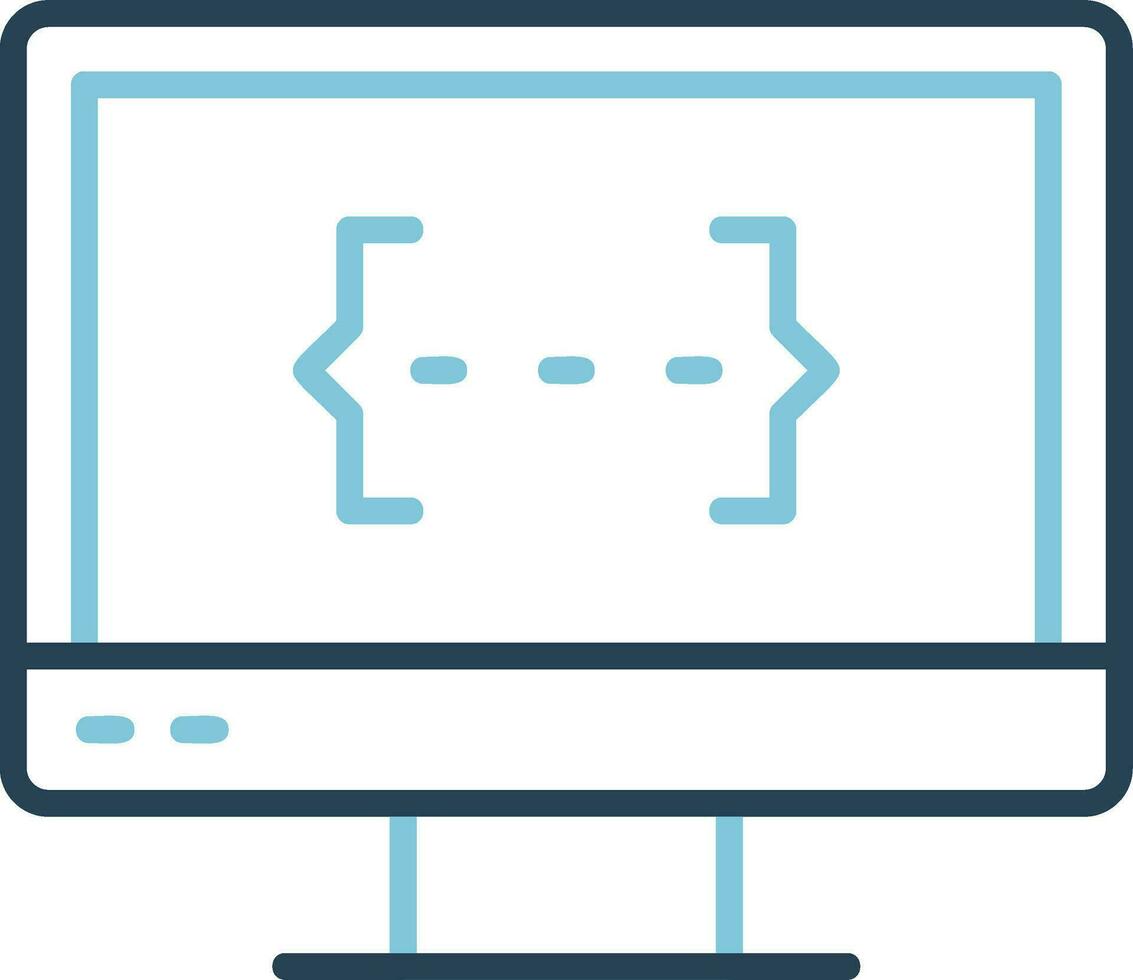 Monitor Screen Vector Icon