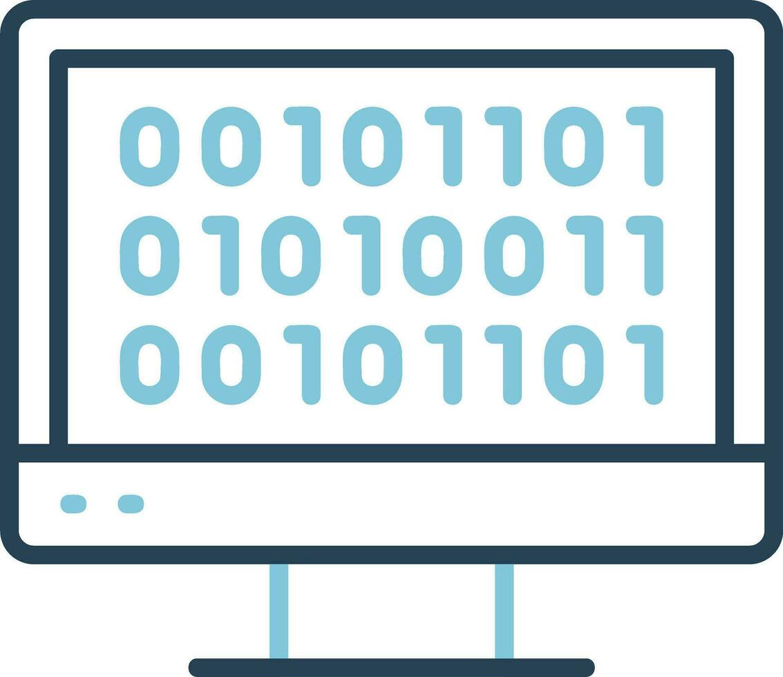 Binary Code Vector Icon