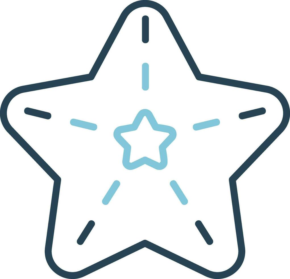 icono de vector de estrella de mar