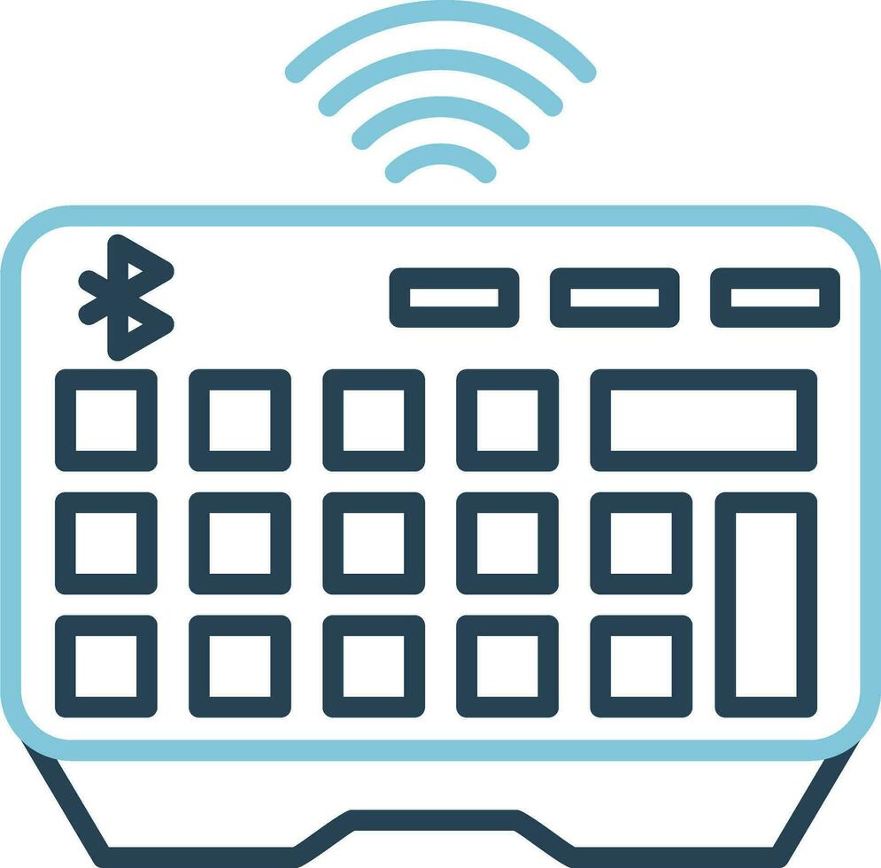 Wireless Keyboard Vector Icon