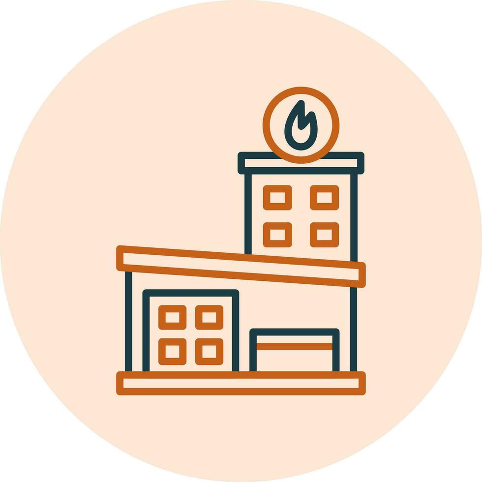 Fire Station Vector Icon