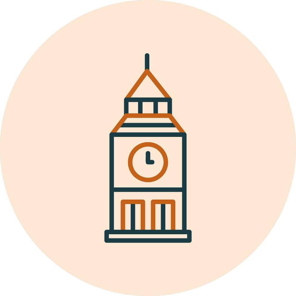 Clock Tower Vector Icon